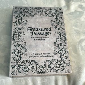 Treasured passages book, a letter book between grandparents & grandchildren, new